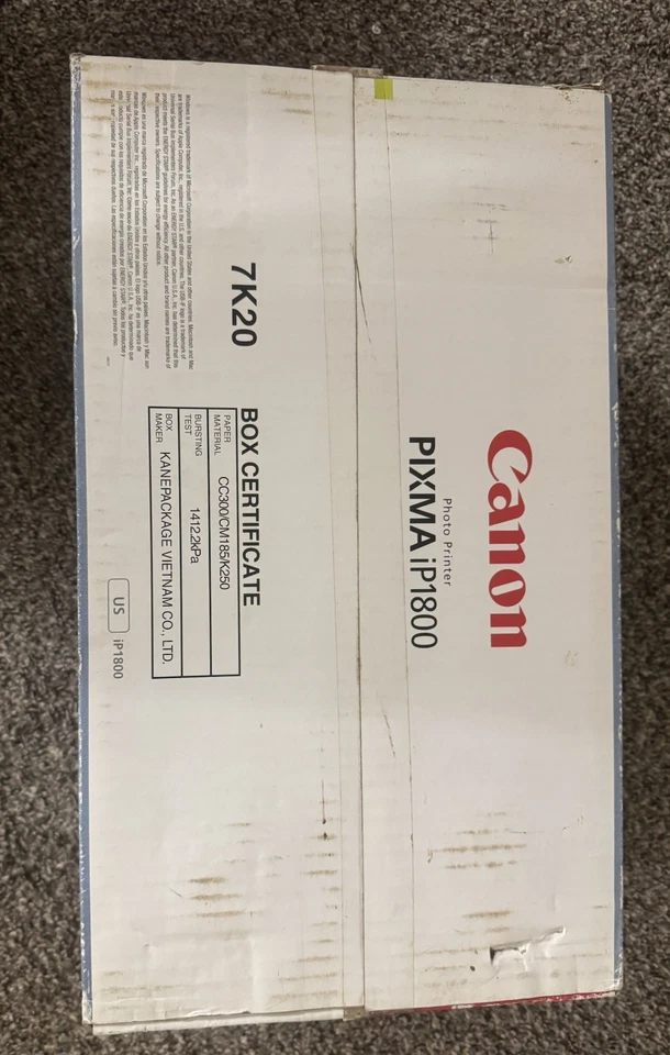 Canon Pixma iP1800 Inkjet Printer 1855B002. Sealed New In Box! - Image 4 of 4