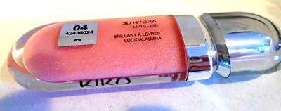 KIKO Milano 3D Hydra Lipgloss 04 Pearly Peach Rose 6.5mL .21 oz NWOB