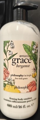 PHILOSOPHY Amazing Grace Bergamot 16 Oz/480 mL FIRMING BODY EMULSION NEW
