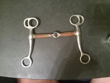 Tom Thumb Western Snaffle Bit Stainless Steel Copper wrapped 5 in mouth 