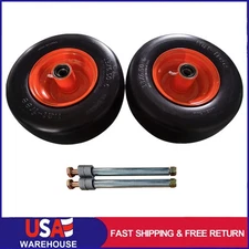 2 Pack New Flat Free Wheels For Scag Turf Tiger 483050 482504 9278 13 x 6.50-6