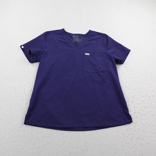 FIGS Scrub Top Womens Large Blue Catarina One Pocket Shirt Nurse Medical