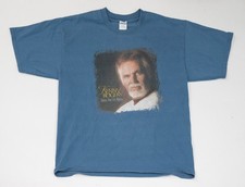 Vintage Kenny Rogers T-Shirt There You Go Again Size XL Band Tour Blue