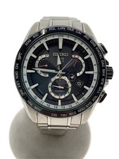 SEIKO Solar Watch Analog Stainless BLK SLV 8X53 0AD0 2