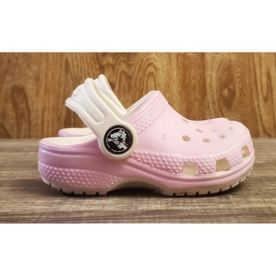 Crocs Classic Slip On Clogs Toddler Size C5 Pink