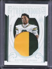 2025 Panini National Treasures Matthew Golden Tremendous Rookie Patch /25