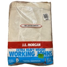 JE Morgan Long Johns Pants Men's XL 42-44 Thermal Cotton , New Sealed