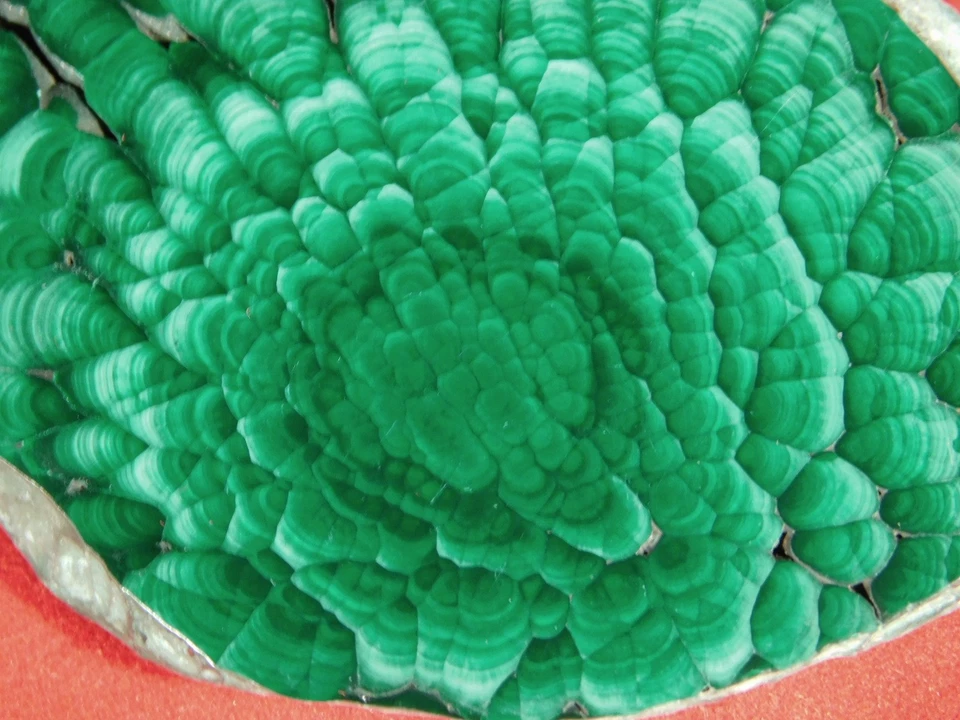 Polished CAVE Malachite Stalagmite or Stalactite Slab with Stand! Congo 35.4gr - Image 4 of 4