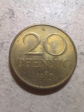 DDR 20 Pfennig 1989 #-1319
