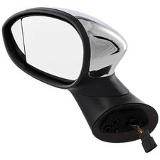 Mirror For 2012-2018 Fiat 500 Driver Side Power Heated Chrome Hatchback Type 1