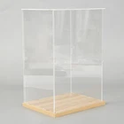 Clear Acrylic Display Case Dustproof Box Action Figures Showcase Collectible US