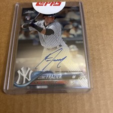 2018 Topps Chrome AUTO ROOKIE Clint Frazier RC #RA-CF Yankees Baseball Card (f5)