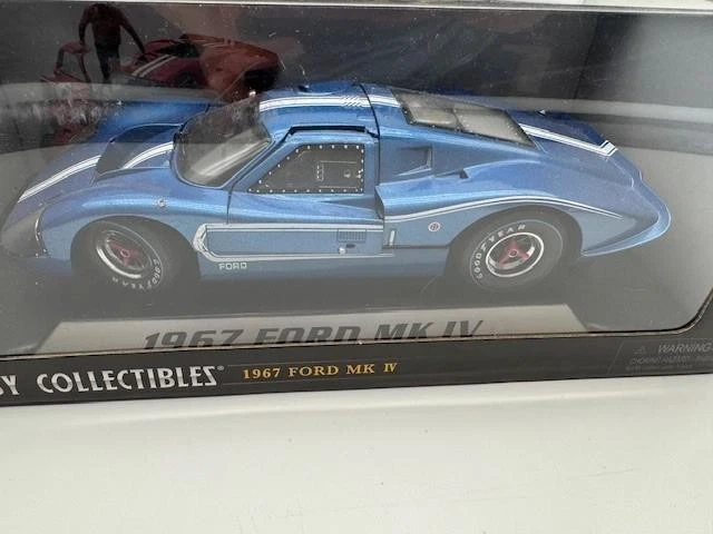 SHELBY COLLECTIBLES 1:18 福特 GT MKIV #4 1967 LE MANS 死亡蓝色 426 罕见 — 第 2/4 张图片