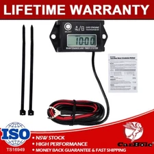 Digital For Lawn Mower Generator Dirtbike Tach Hour Meter Tachometer RPM Counter