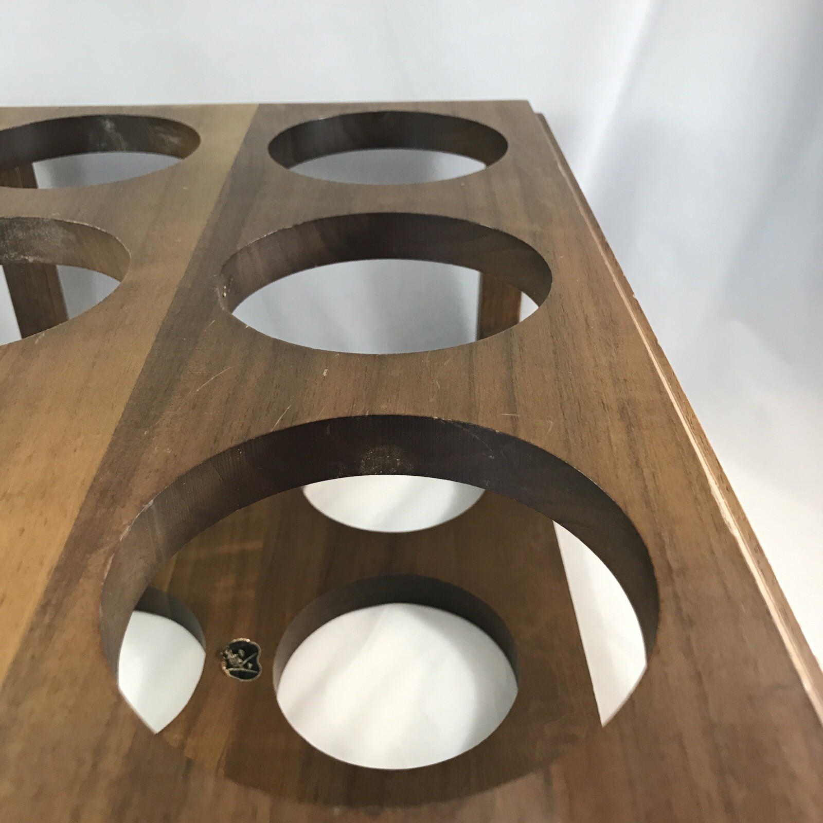 Vintage Kustom Kraft Wood Six-Bottle MCM Wine Rack | eBay