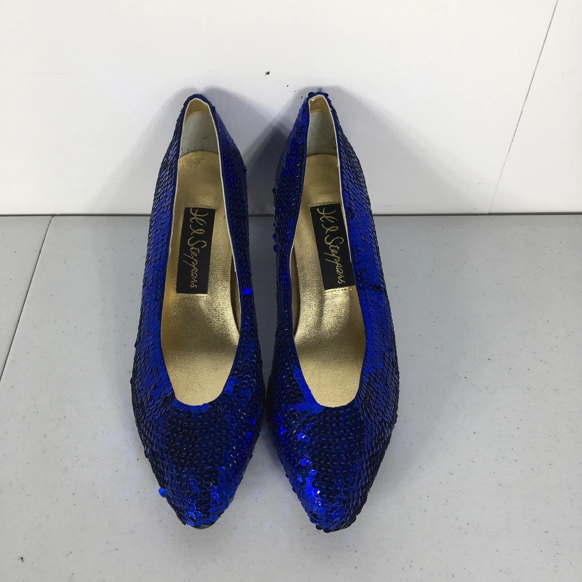 Royal blue hotsell sequin shoes