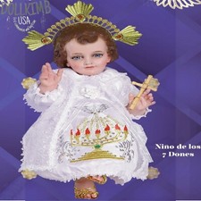 Ni o de los 7 dones. Vestido Ni o Dios. Baby Jesus Clothing. Ropa de Ni o dios