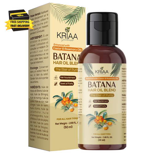Mixed Batana Oil for Hair (50Ml) | Enriched with Castor Oil & Rosemary Oil Daily