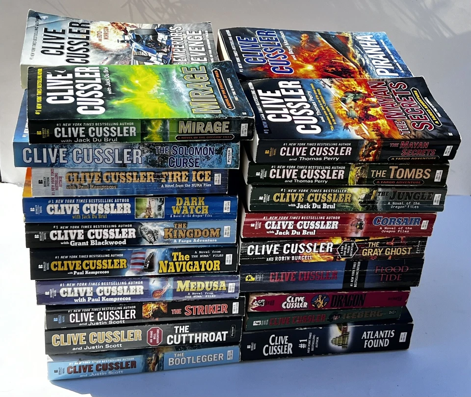 CLIVE CUSSLER LOT (38) PB Dirk Pitt/Oregon Files/Fargo Adventure + More - Image 2 of 3