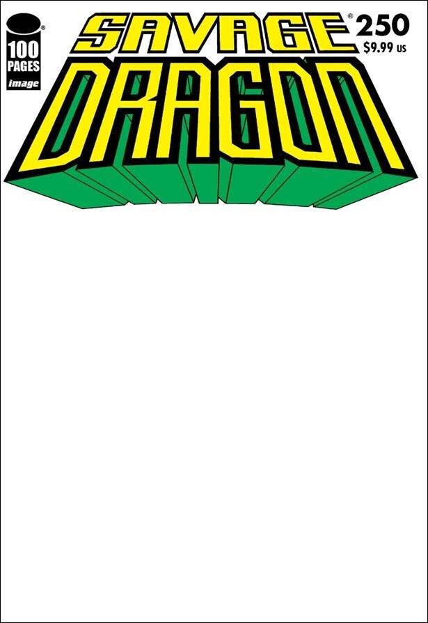 Blank SAVAGE DRAGON #250 Sketch VARIANT 9.4 NM Fast Shipping IMAGE