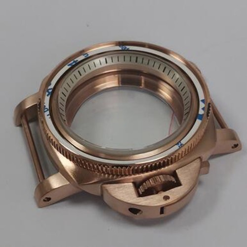 42mm PVD Rose Gold Watch Case Bezel White Inner Shadow Fit For NH35/36 Movement - Picture 31 of 31