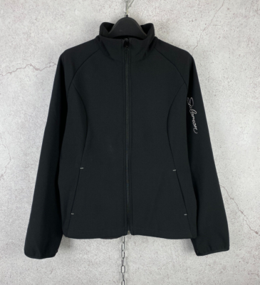Salomon Womens Soft Shell Full Clima Pro Zip Black Jacket Size S