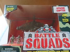 Battle Squads Apache Copter con 2 microfigure di Galoob nel 1997