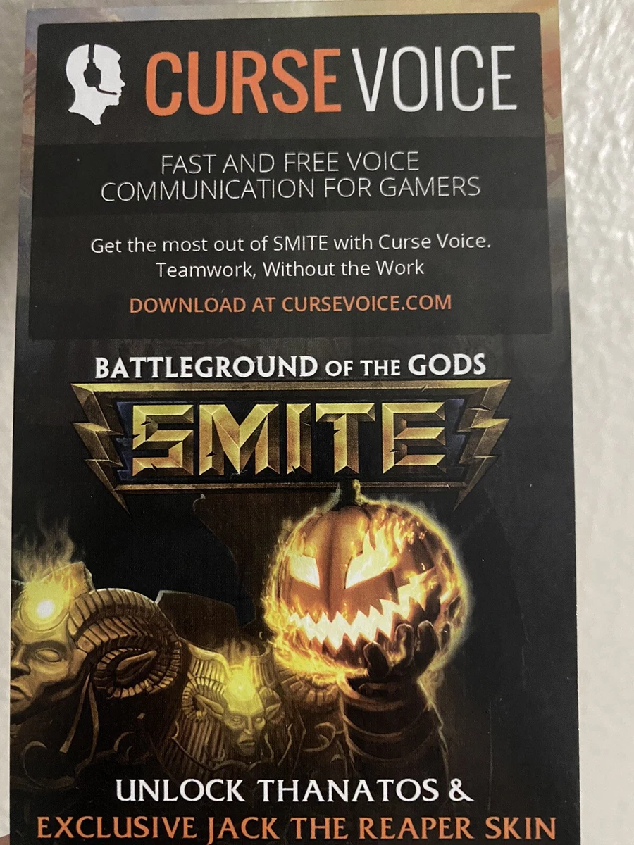 Smite Curse Unlock Thanatos & Jack The Reaper Skin Unused | EBay