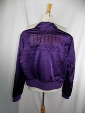 Puma Classic Vintage Jacket Sz Youth Large Full Zipper Purple Sport Lifestyle