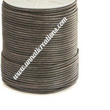 Premium Handmade Round Genuine Leather Cords 50 Meter By Unnati Creations India