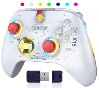EasySMX X15 PC Controller - Enhanced Wireless Bluetooth Controller with Hall Joy