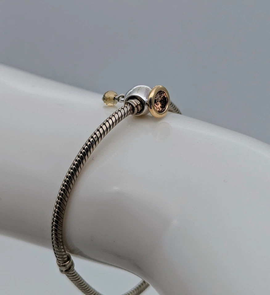 Pandora  Charm Armband 925 ALE - 14k Gold  für Pandora Armbänder #439 - Bild 3 von 4