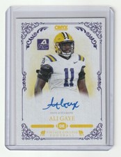 ALI GAYE 2022 ONYX Rookie Card AUTOGRAPH #CAAG LSU TIGERS FOOTBALL