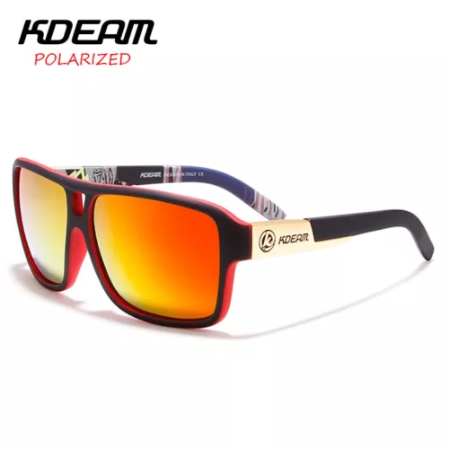 KDEAM Square Sport Polarisierte Sonnenbrille Herren Outdoor Angeln Fahren Brille - Bild 3 von 38