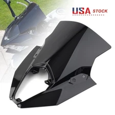 Motorcycle Windshield Windscreen For Kawasaki Ninja 650 ER6F 2020-2024 (Black)