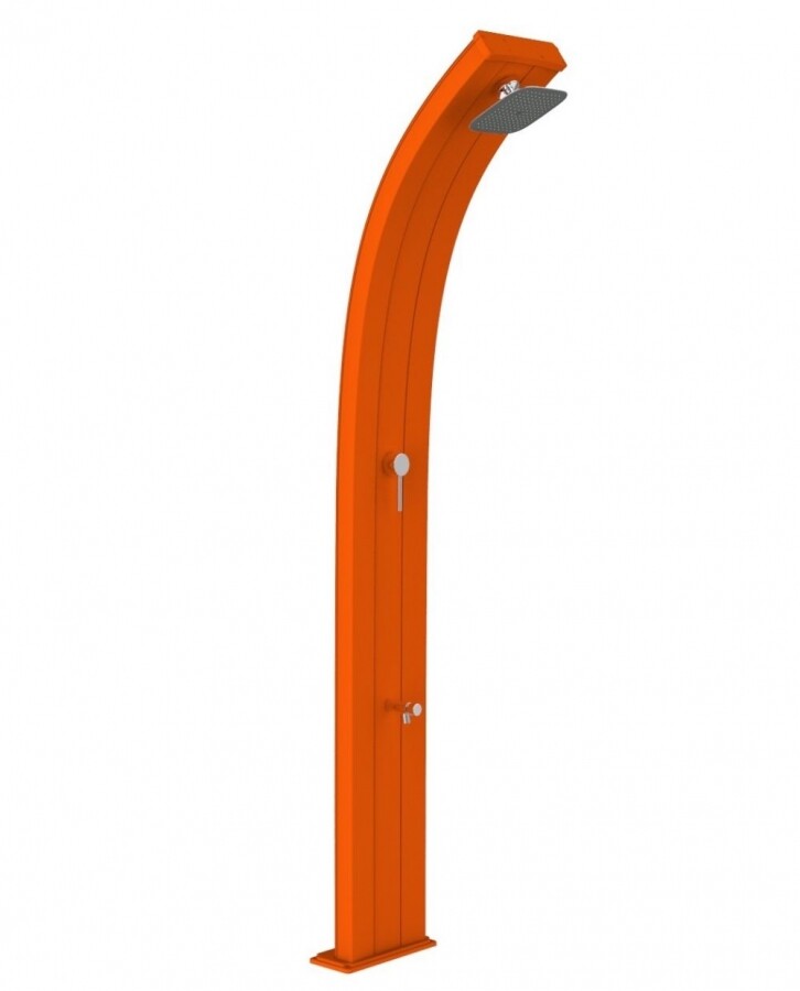 Doccia Arkema Dada Alluminio 40 Lt Colore Arancio Con Lavapiedi - Uso Interno, E