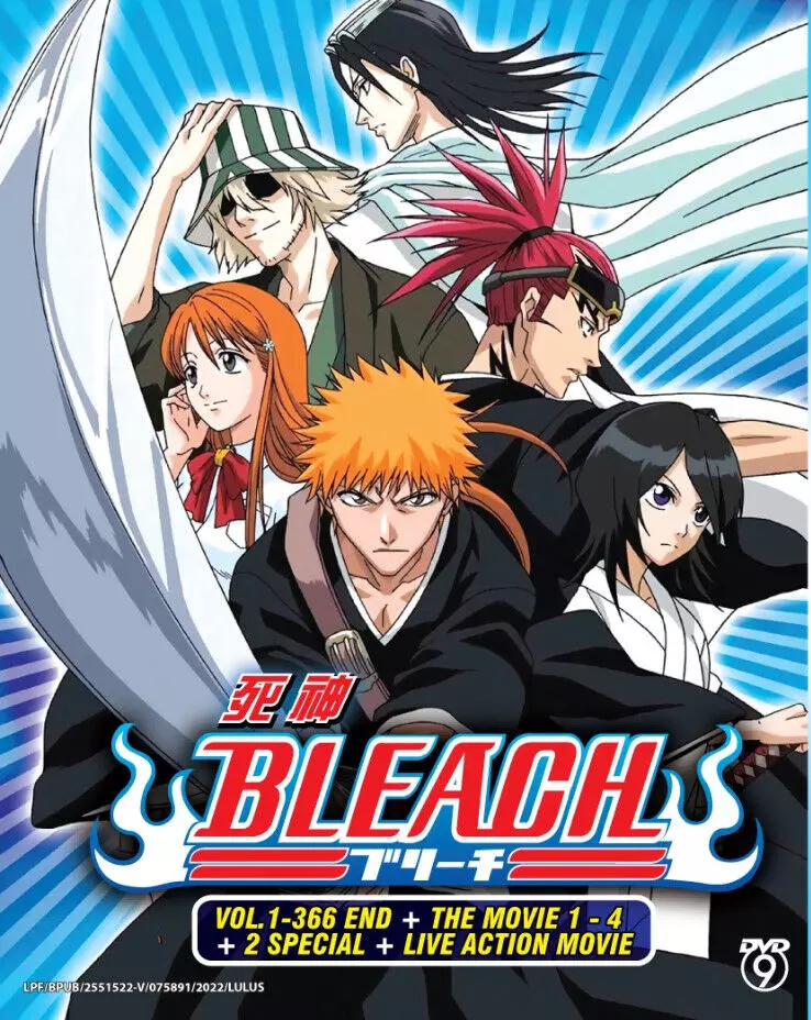 Bleach Episodes 1 - 366 English Dubbed Complete Series 16 Seasons