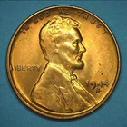1944 S Lincoln Wheat Cent ~ Red Brilliant Uncirculated ~ From OBW Roll ~