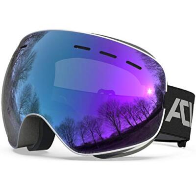 Ski Goggles OTG Frameless Snow Snowboard Goggles of Dual