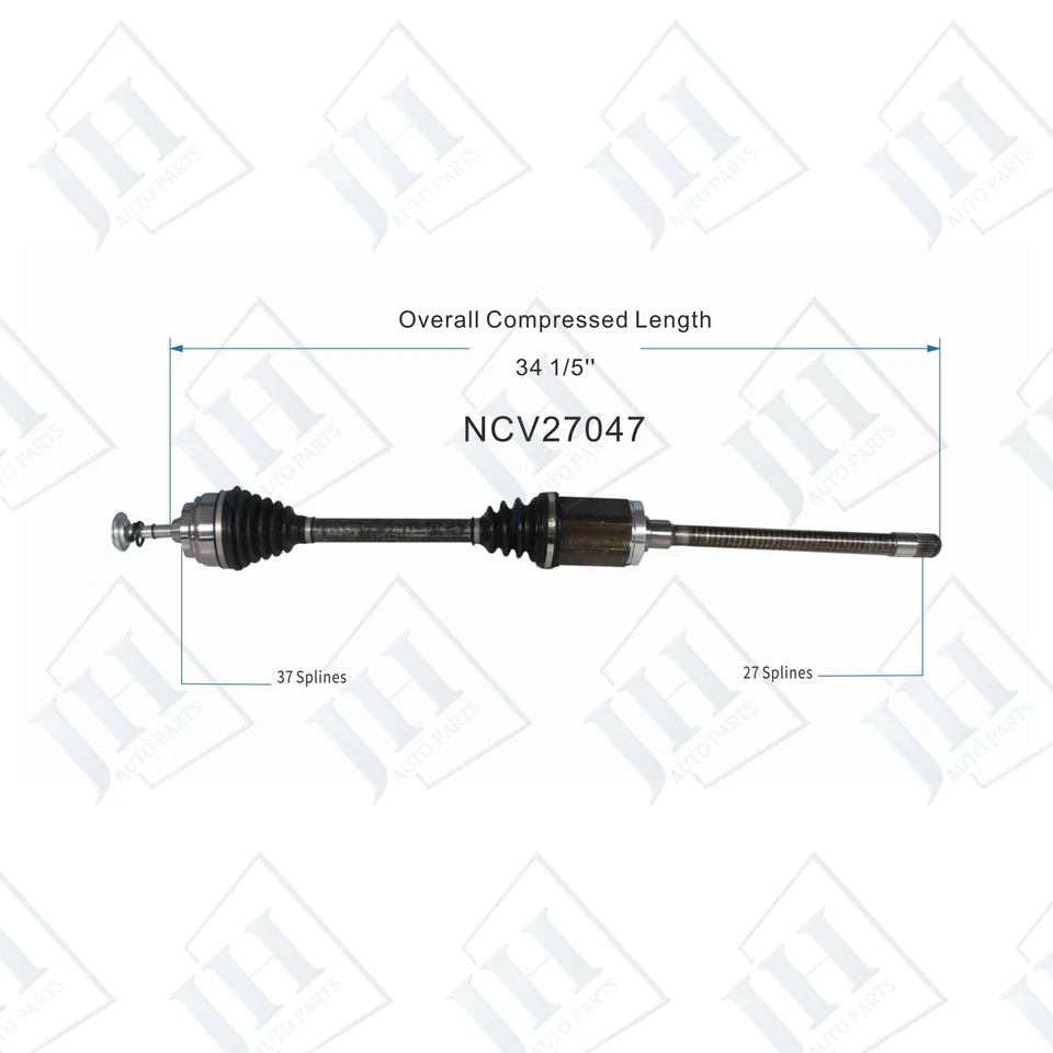 OE Front Right Passenger CV Axle Shaft For 11-19 BMW 650i 640i xDrive Gran Coupe - Image 2 of 4