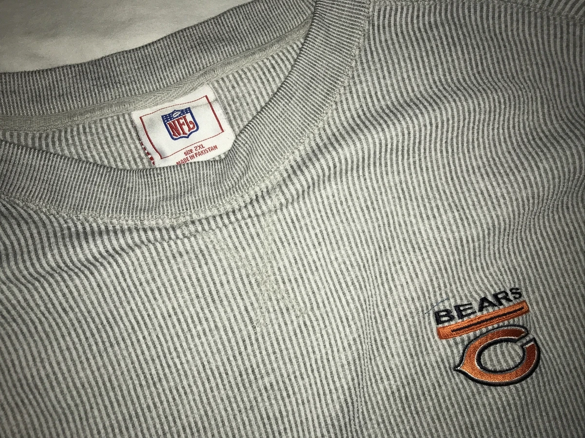 Chicago Bears Nike NFL Men s 2XL Thermal Shirt Waffle Knit Gray eBay