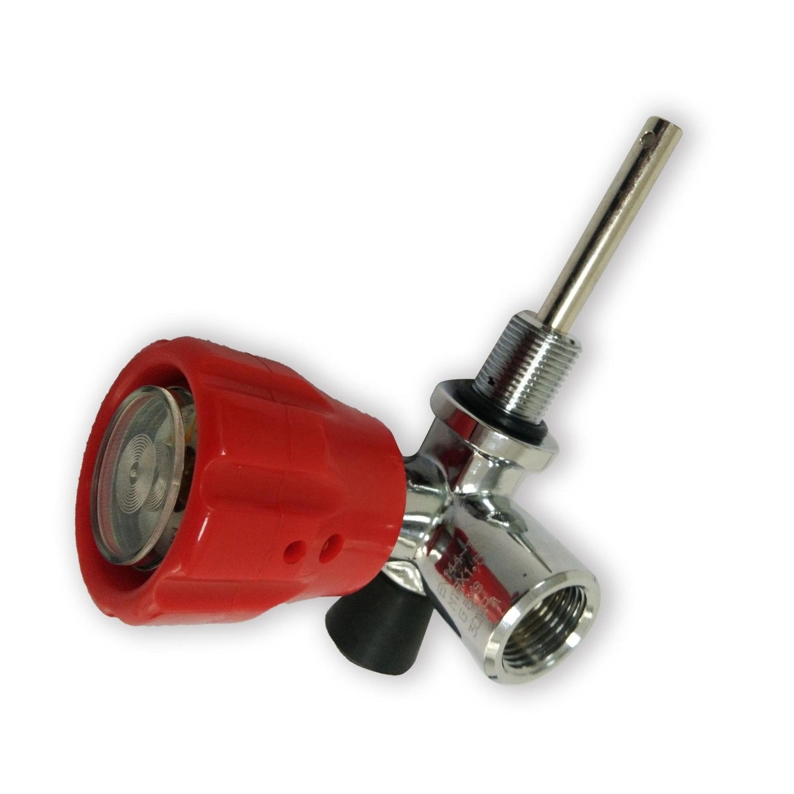 PCP Tank Valve 30mpa 300bar Air Tank Valve M18X1.5 (Red, AKH-H1)