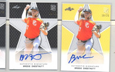 2020 Leaf Perfect Game Auto Two card lot Brodie Chestnutt