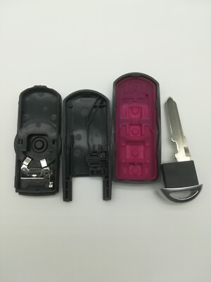 Replacement Key Shell For Mazda MX-5 Miata (2006-2015), Mazda 3, Mazda 6 – Black W/ Trunk Release