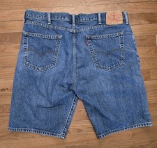 Levi's 505 Straight Regular Fit Mens Medium Wash Denim Shorts Size 40 x 10