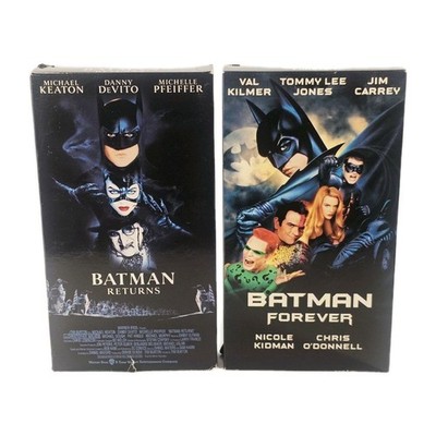Batman VHS Lot Returns Forever 90s DC Comic Superhero