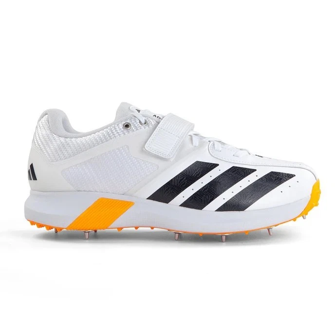 2026 adidas Unisex Adipower Incurza Spike Cricket Shoes White/Orange - Free P&P - Image 2 of 4