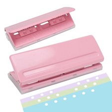 Adjustable 6-Hole Punch - Metal Hole Puncher for A4/A5/A6, Personal Pocket ...