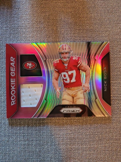 Nick Bosa 2019 Prizm Rookie Gear Pink Prizm Jersey #rgnb