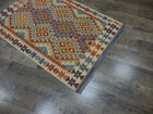 Authentic Afghan Chobi Vegetable Kilim Rug Tribal Geometric Desig Rug 3x4.5 Ft — photo 10